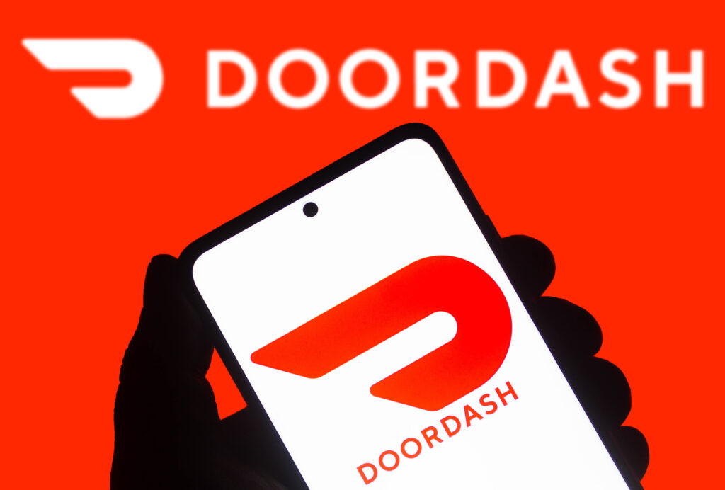 DoorDash logo seen displayed on a smartphone